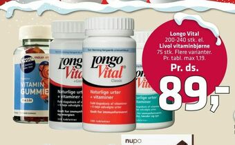 Fleggaard Longo Vital, Livol vitaminbjørne tilbud