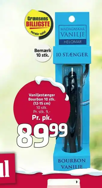 Fleggaard Vaniljestænger Bourbon 10 stk. (12-15 cm) tilbud