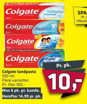 Fleggaard Colgate tandpasta tilbud