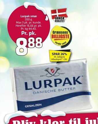 Fleggaard Lurpak smør tilbud