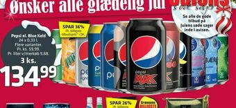 Fleggaard Pepsi el. Blue Keld tilbud