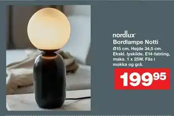Bordlampe Notti