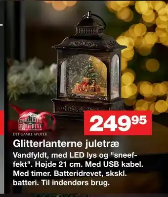 Bauhaus Glitterlanterne juletræ tilbud
