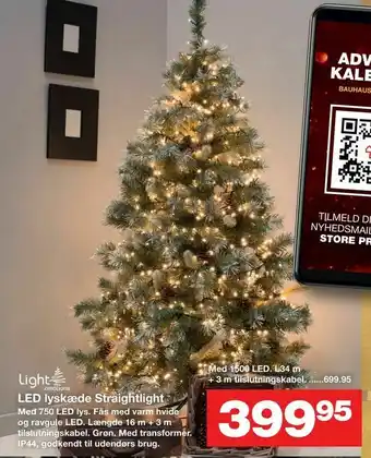 Bauhaus LED lyskæde Straightlight tilbud
