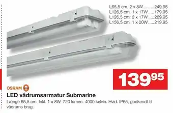 LED vådrumsarmatur Submarine