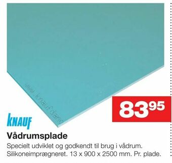 Bauhaus Vådrumsplade tilbud