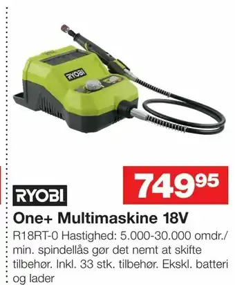 Bauhaus One+ Multimaskine 18V tilbud