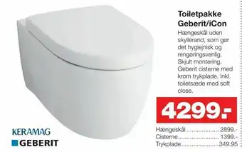 Toiletpakke Geberit/iCon