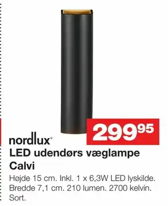 Bauhaus LED udendørs væglampe Calvi tilbud