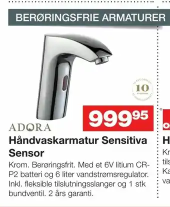 Bauhaus Håndvaskarmatur Sensitiva Sensor tilbud