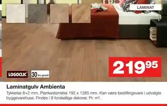 Bauhaus Laminatgulv Ambienta tilbud