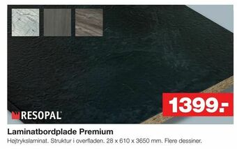 Bauhaus Laminatbordplade Premium tilbud