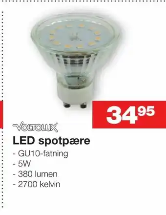 Bauhaus LED spotpære tilbud