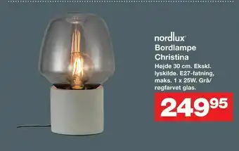 Bauhaus Bordlampe Christina tilbud