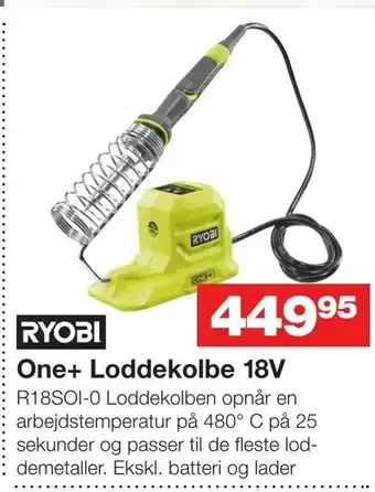 One+ Loddekolbe 18V