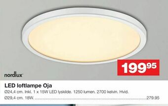 LED loftlampe Oja