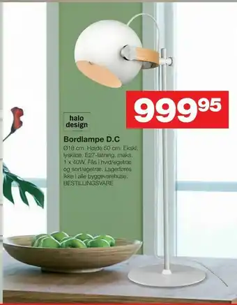 Bauhaus Bordlampe D.C tilbud