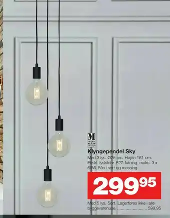 Bauhaus Klyngependel Sky tilbud
