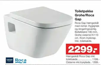 Toiletpakke Grohe/Roca Gap