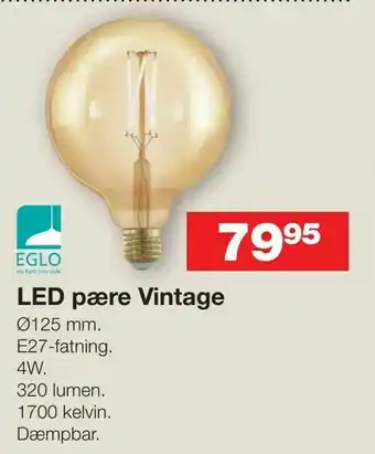 LED pære Vintage