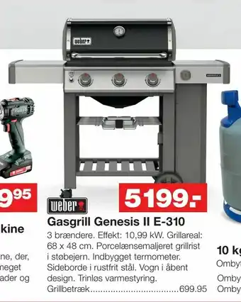 Bauhaus Gasgrill Genesis II E-310 tilbud