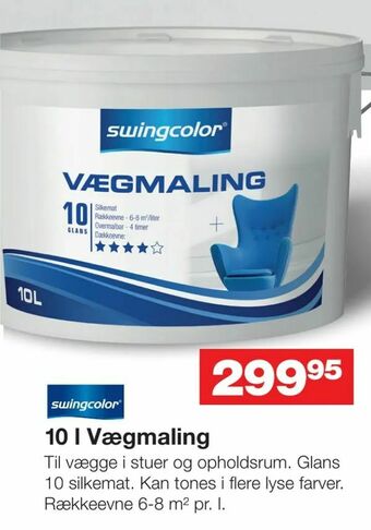 Bauhaus 10 l Vægmaling tilbud