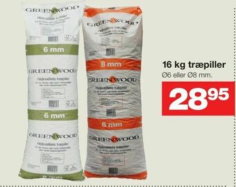 Bauhaus 16 kg træpiller tilbud