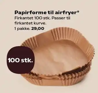 SuperBrugsen Papirforme til airfryer tilbud