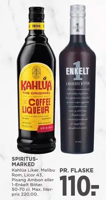 MENY SPIRITUSMARKED tilbud