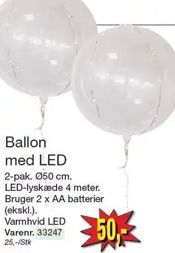 Harald Nyborg Ballon med LED tilbud