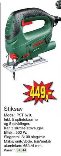 Harald Nyborg BOSCH Stiksav tilbud