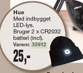 Harald Nyborg Hue med indbygget LED-lys tilbud
