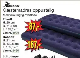 Harald Nyborg NAKANO Gæstemadras oppustelig tilbud