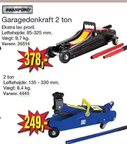 BRANFORD Garagedonkraft 2 ton