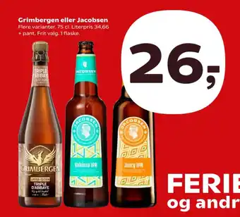 Kvickly Grimbergen Eller Jacobsen tilbud