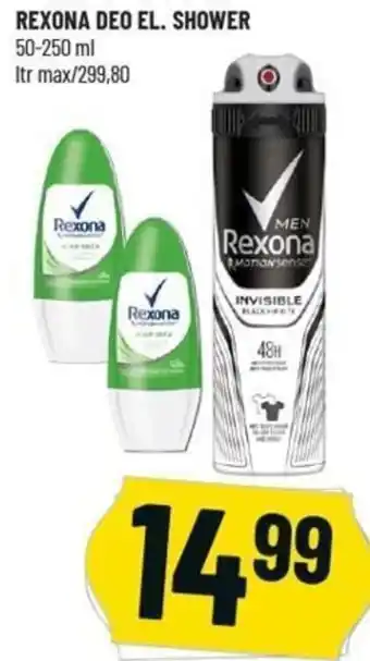 Løvbjerg Rexona Deo El. Shower 50-250 ml tilbud