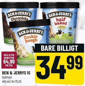 Løvbjerg Ben & Jerrys Is 465 ml tilbud
