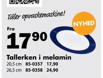Biltema Tallerken i melamin tilbud
