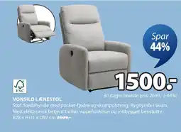 JYSK VONSILD LÆNESTOL tilbud
