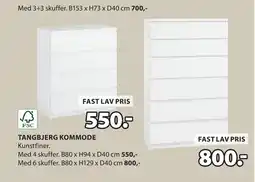 JYSK TANGBJERG KOMMODE tilbud