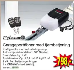 Harald Nyborg Garageportåbner med fjernbetjening tilbud