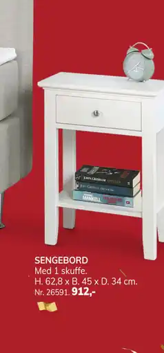 Daells Bolighus SENGEBORD tilbud