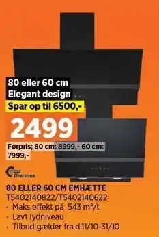 Power 80 ELLER 60 CM EMHÆTTE tilbud