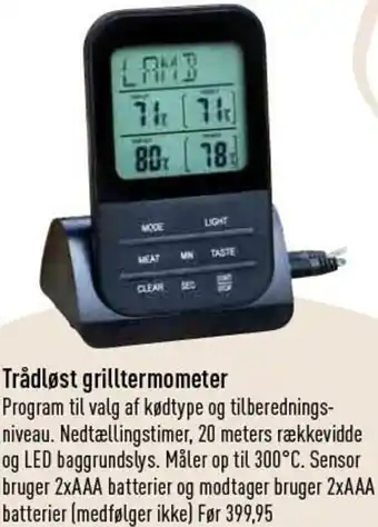 Trådløs Grilltermometer