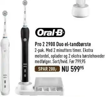 Imerco Pro 2 2900 Duo El-Tandbørste tilbud