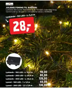jem & fix JULEBELYSNING TIL BATTERI tilbud