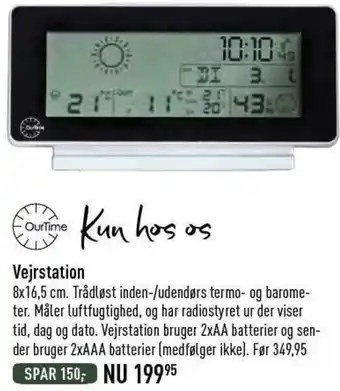 Imerco Vejrstation 8x16,5 cm tilbud