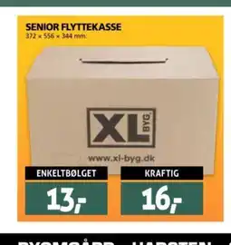 XL-BYG Senior flyttekasse tilbud