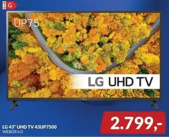 LG 43" UHD TV 43UP7500