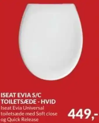 Iseat Evia S/C Toiletsæde-HVID